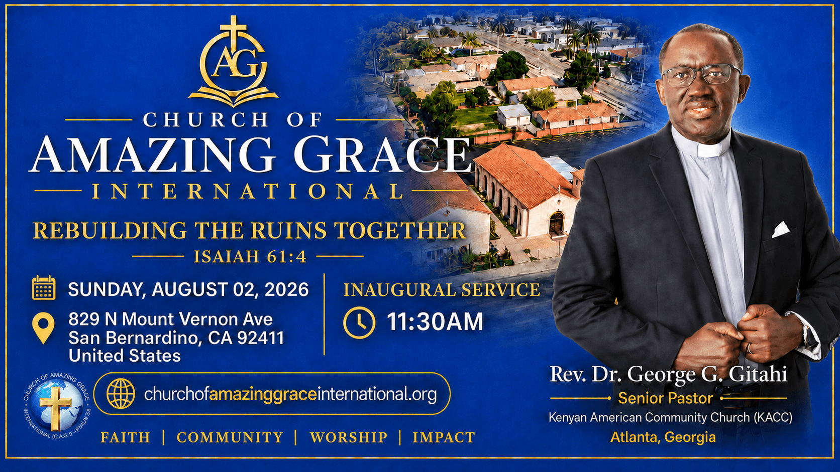 Inaugural Service: Church of Amazing Grace International